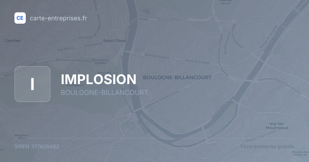 IMPLOSION — 377609482 — fiche entreprise