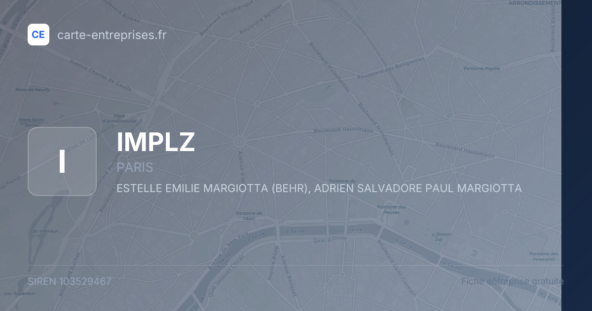 IMPLZ — 103529467 — fiche entreprise