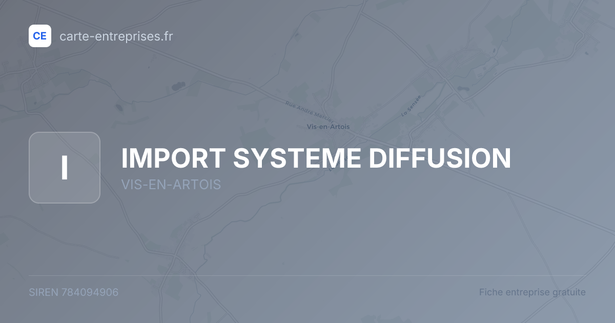 IMPORT SYSTEME DIFFUSION — 784094906 — fiche entreprise