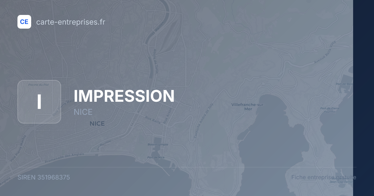 IMPRESSION — 351968375 — fiche entreprise