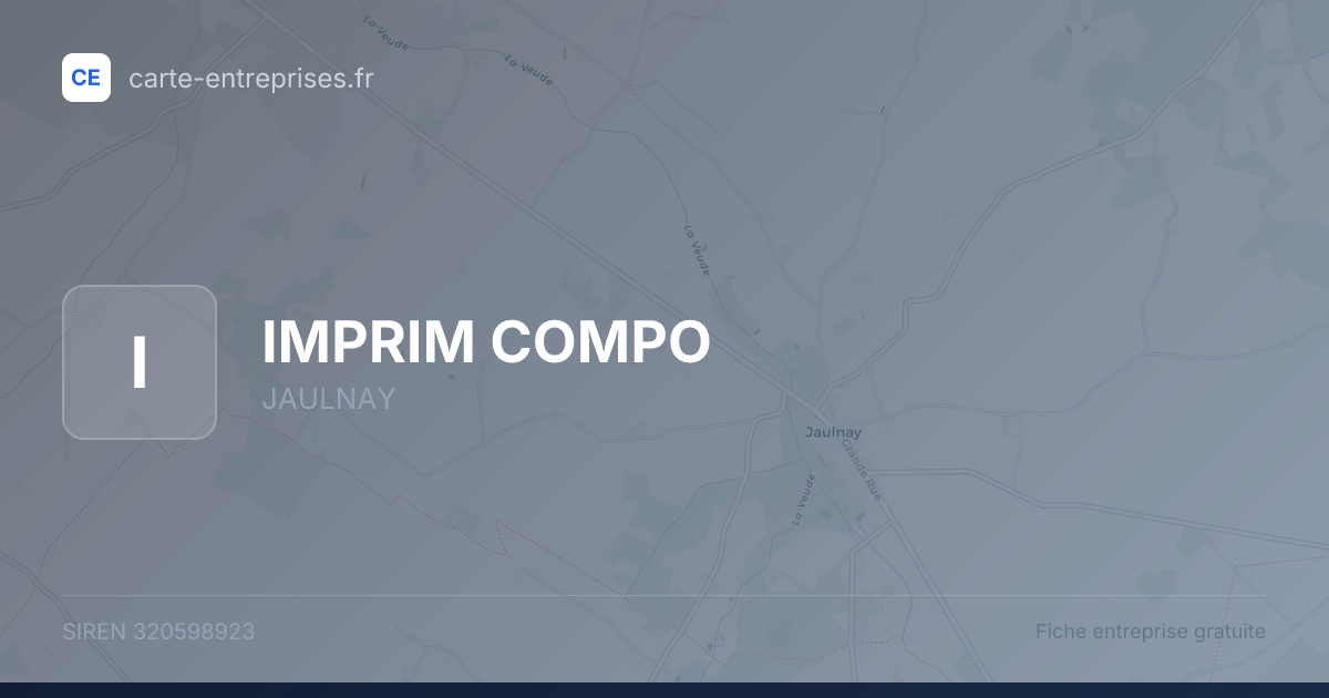 IMPRIM COMPO — 320598923 — fiche entreprise