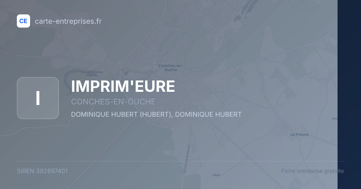 IMPRIM'EURE — 392897401 — fiche entreprise