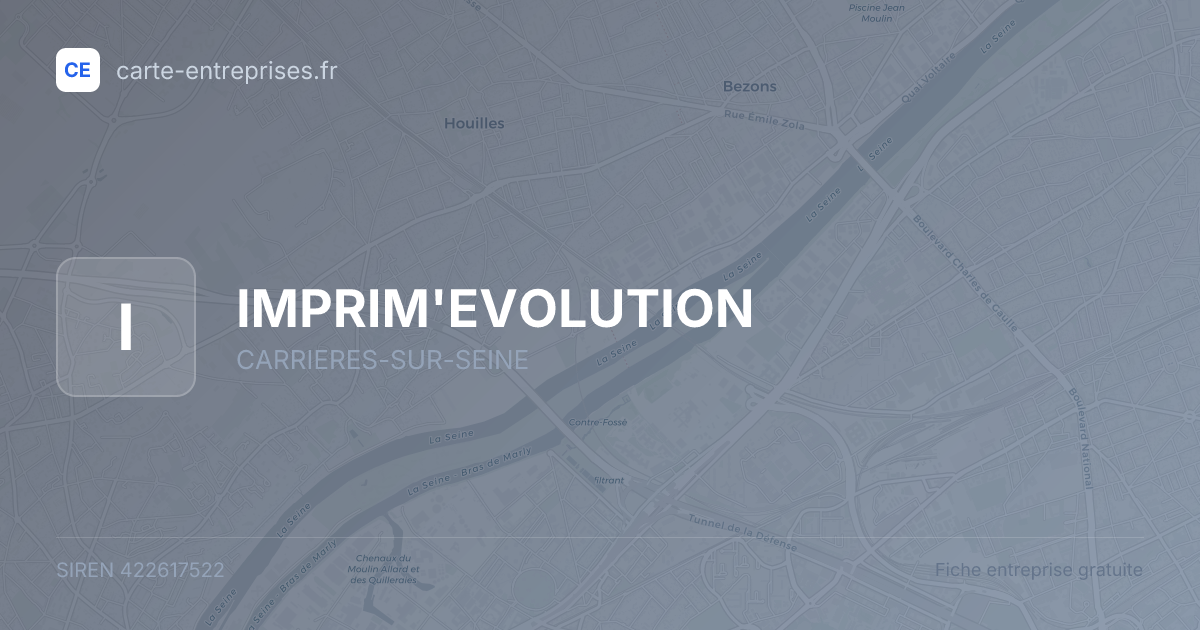 IMPRIM'EVOLUTION — 422617522 — fiche entreprise