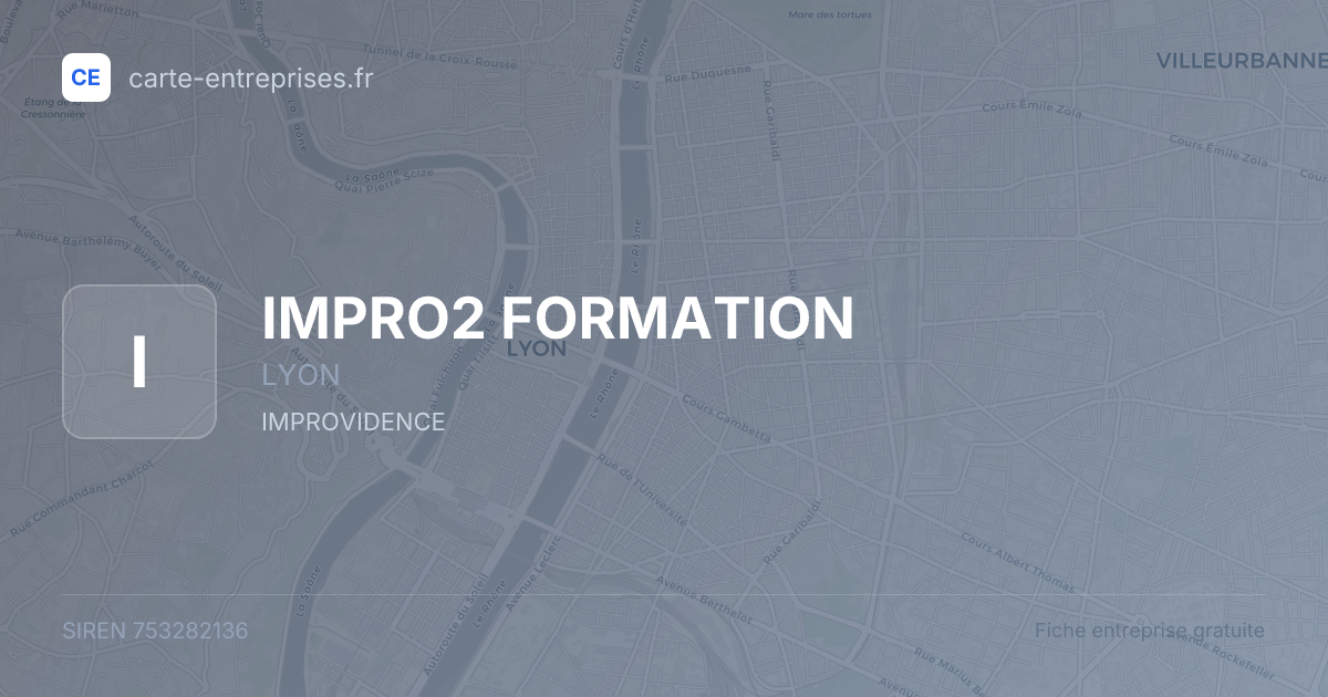 IMPRO2 FORMATION — 753282136 — fiche entreprise