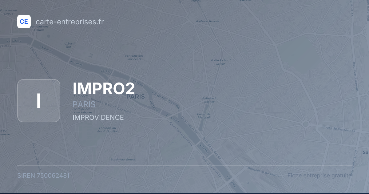 IMPRO2 — 750062481 — fiche entreprise