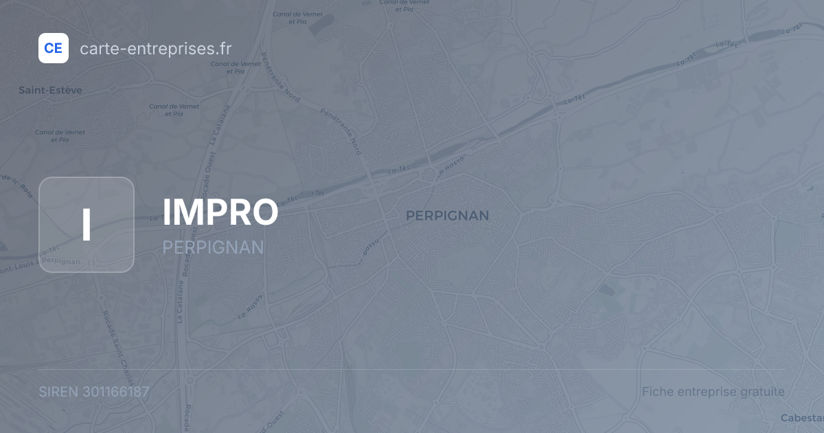 IMPRO — 301166187 — fiche entreprise