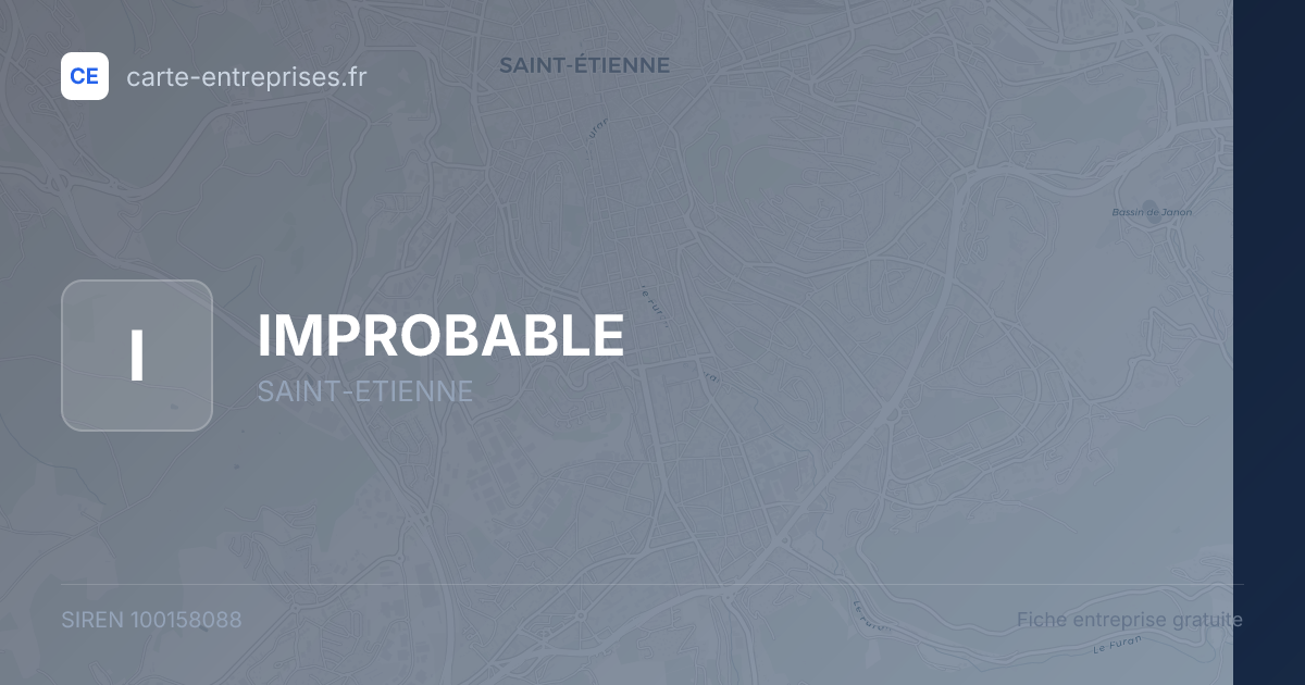 IMPROBABLE — 100158088 — fiche entreprise