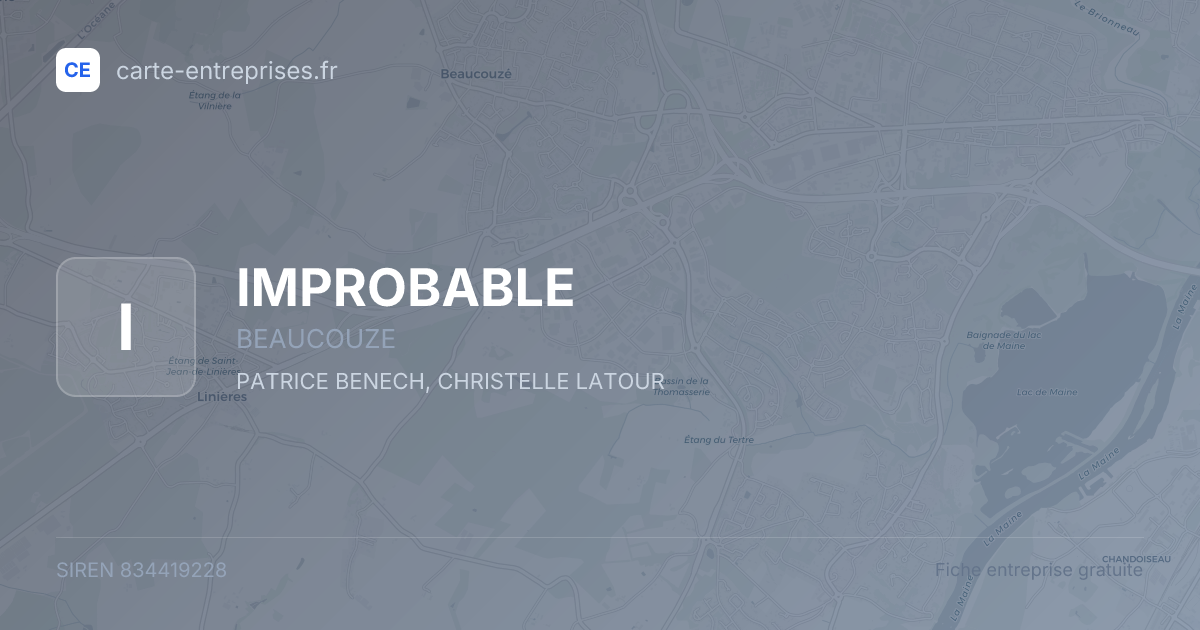 IMPROBABLE — 834419228 — fiche entreprise