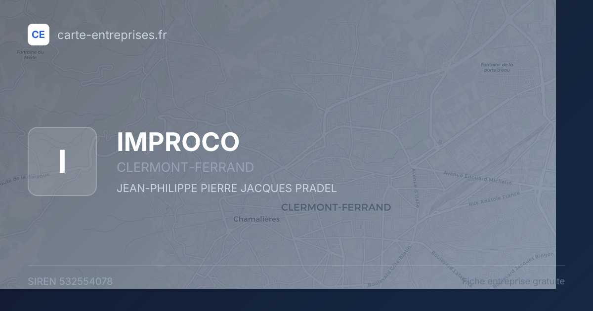 IMPROCO — 532554078 — fiche entreprise
