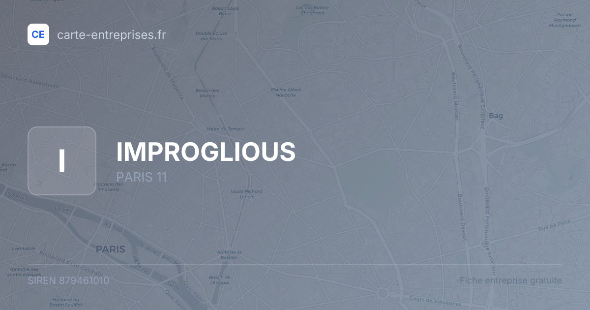 IMPROGLIOUS — 879461010 — fiche entreprise