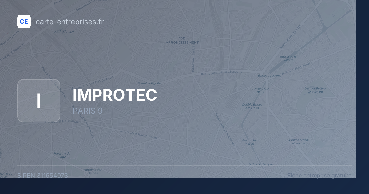 IMPROTEC — 311654073 — fiche entreprise