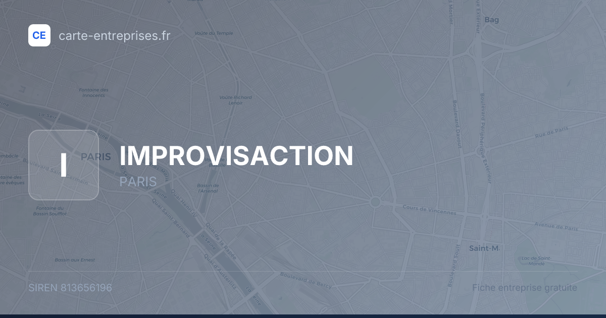 IMPROVISACTION — 813656196 — fiche entreprise