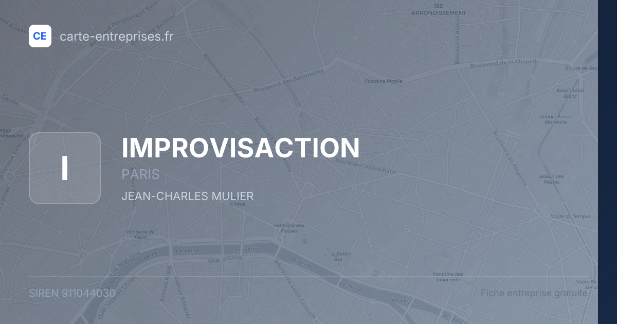IMPROVISACTION — 911044030 — fiche entreprise