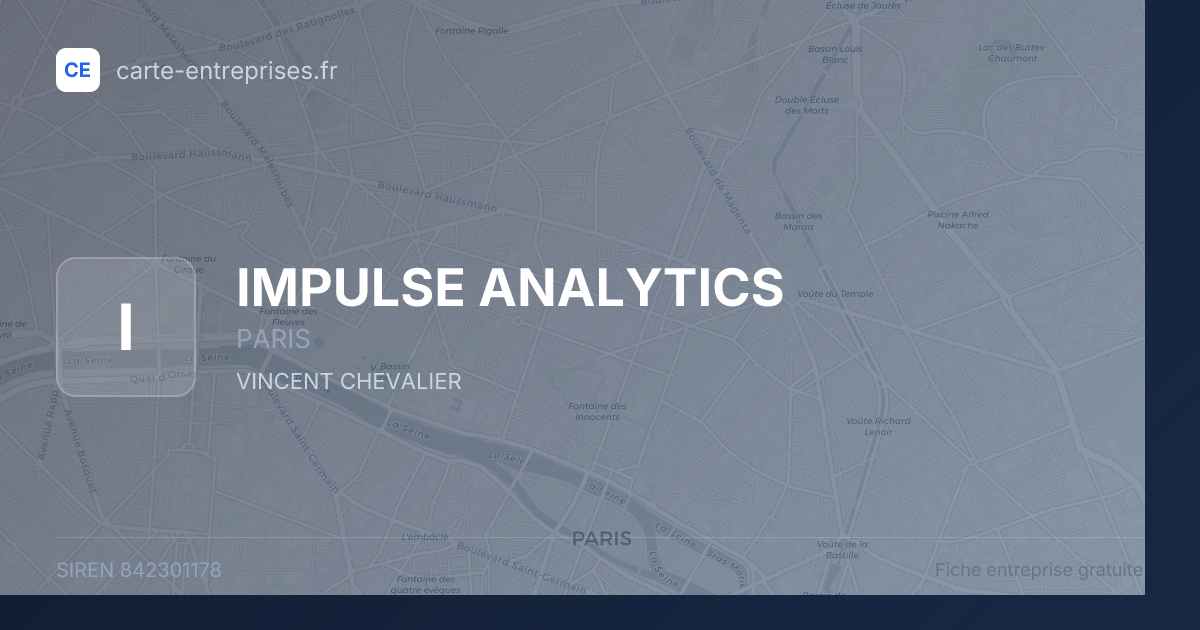 IMPULSE ANALYTICS — 842301178 — fiche entreprise