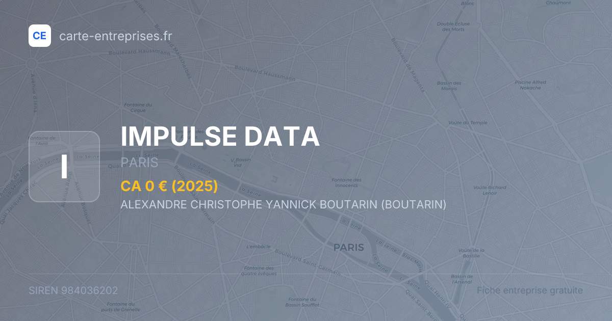 IMPULSE DATA — 984036202 — fiche entreprise