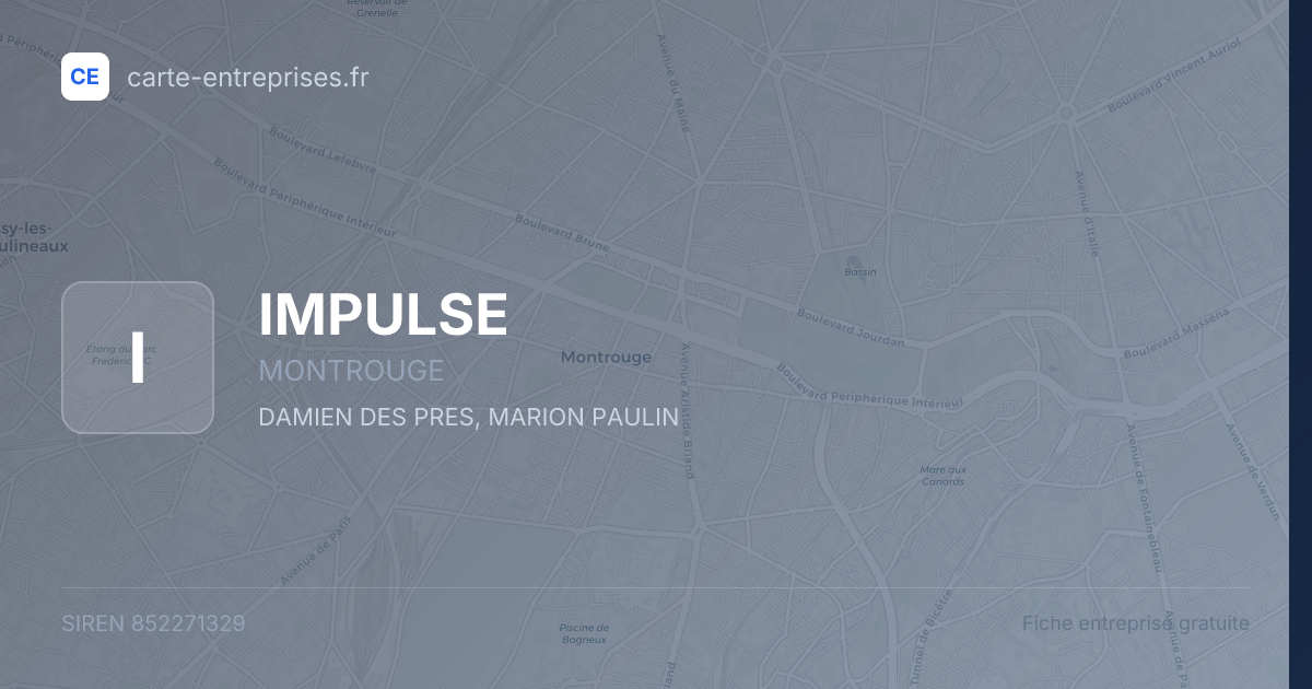 IMPULSE — 852271329 — fiche entreprise