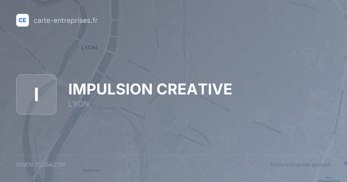 IMPULSION CREATIVE — 752043786 — fiche entreprise