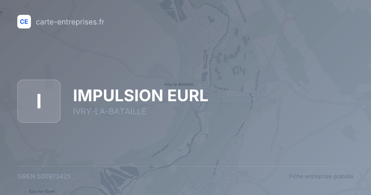 IMPULSION EURL — 500973425 — fiche entreprise
