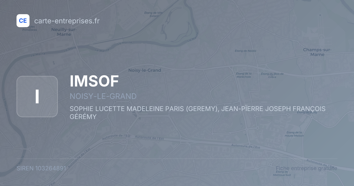 IMSOF — 103264891 — fiche entreprise