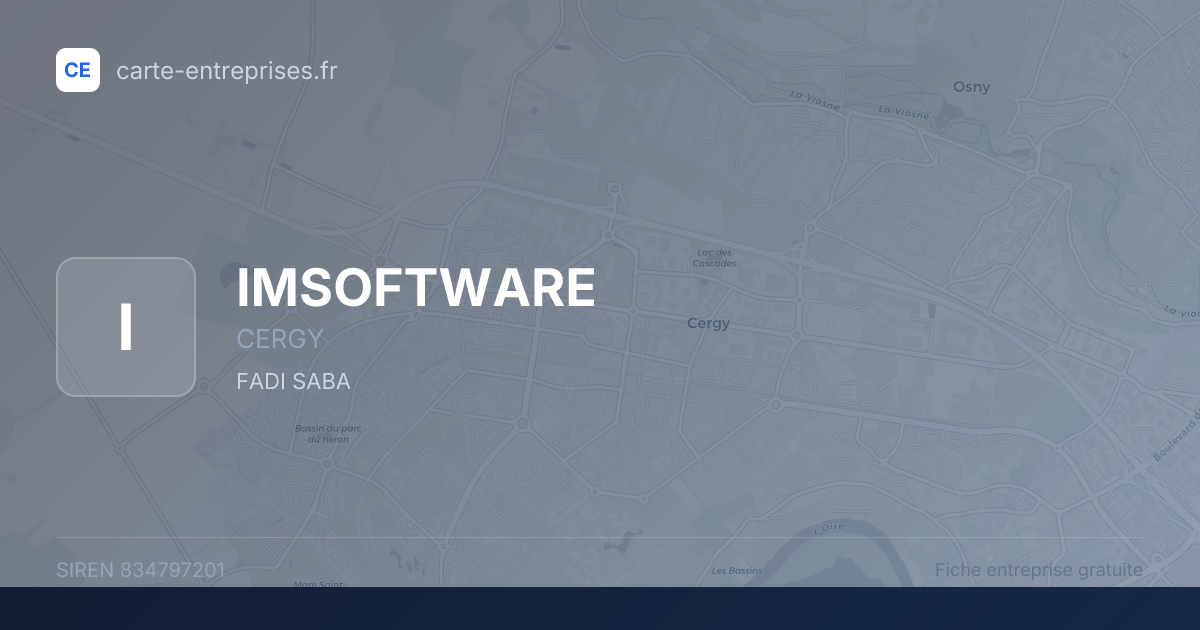 IMSOFTWARE — 834797201 — fiche entreprise