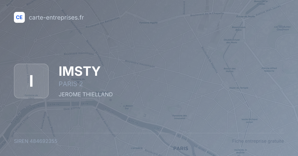 IMSTY — 484692355 — fiche entreprise
