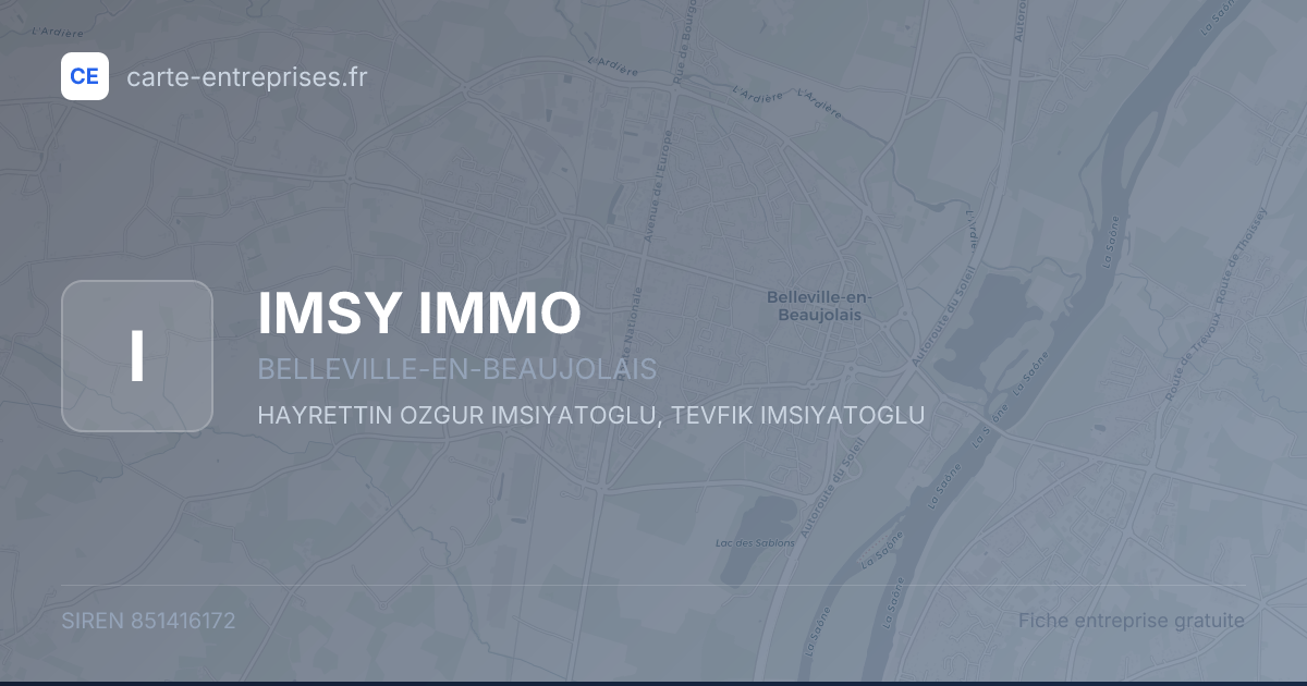 IMSY IMMO — 851416172 — fiche entreprise