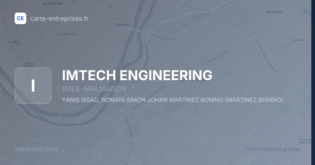 IMTECH ENGINEERING — 903712818 — fiche entreprise
