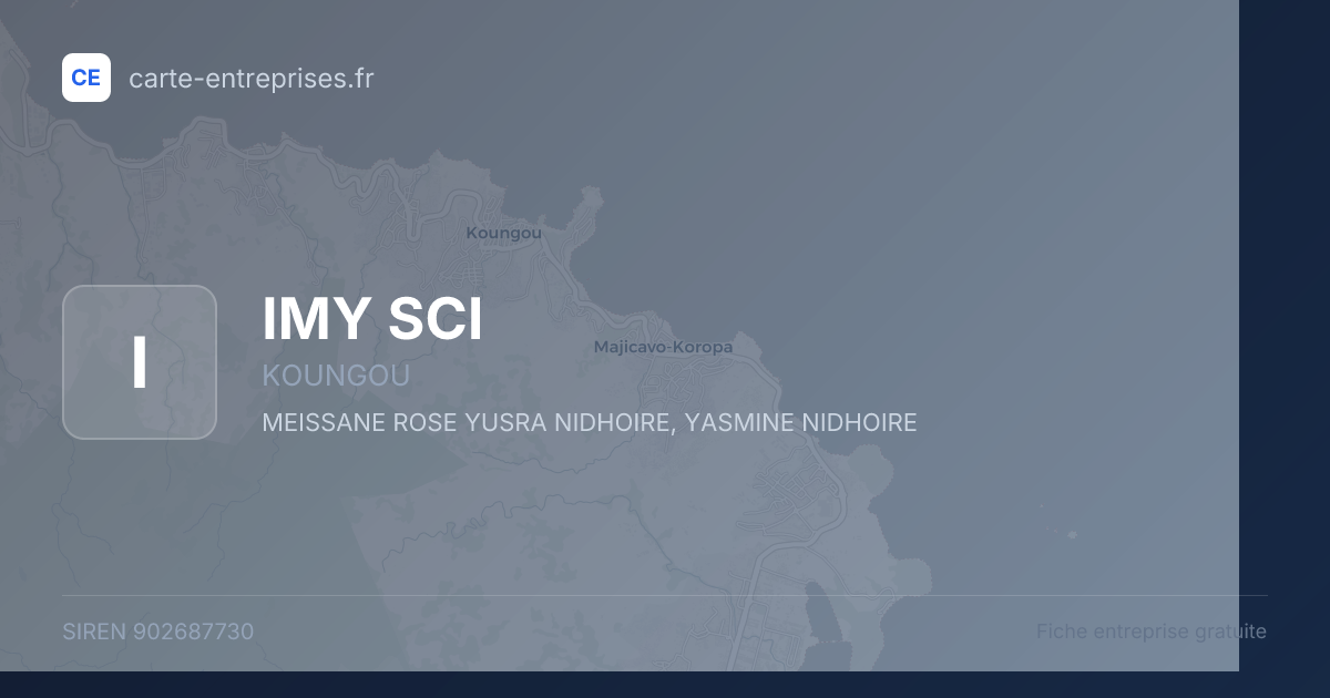 IMY SCI — 902687730 — fiche entreprise