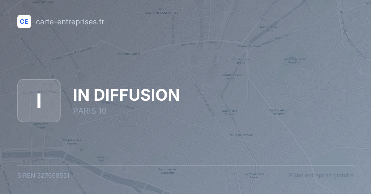 IN DIFFUSION — 327698551 — fiche entreprise