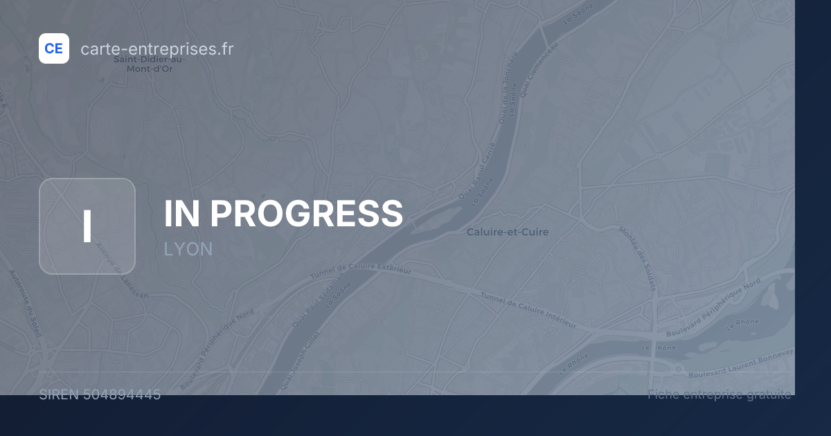 IN PROGRESS — 504894445 — fiche entreprise