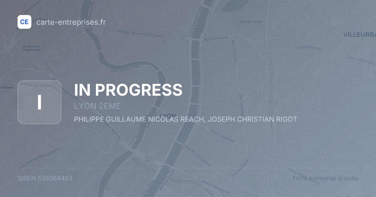 IN PROGRESS — 539364463 — fiche entreprise