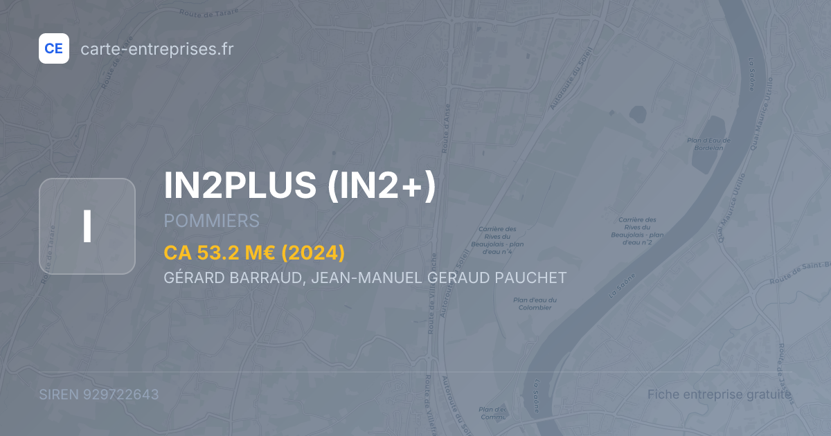 IN2PLUS (IN2+) — 929722643 — fiche entreprise