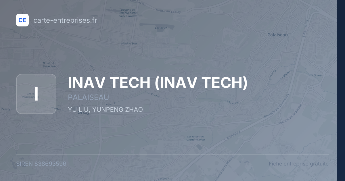 INAV TECH — 838693596 — fiche entreprise