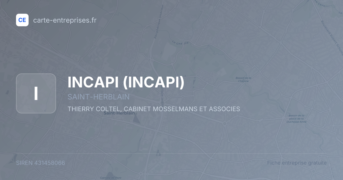 INCAPI — 431458066 — fiche entreprise