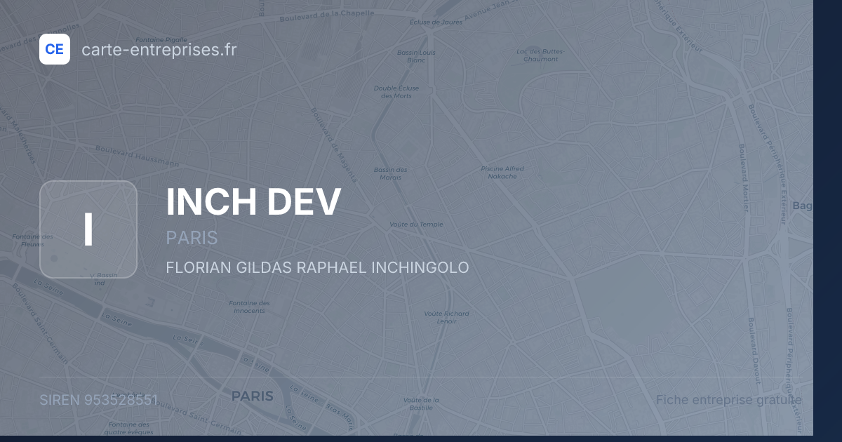 INCH DEV — 953528551 — fiche entreprise