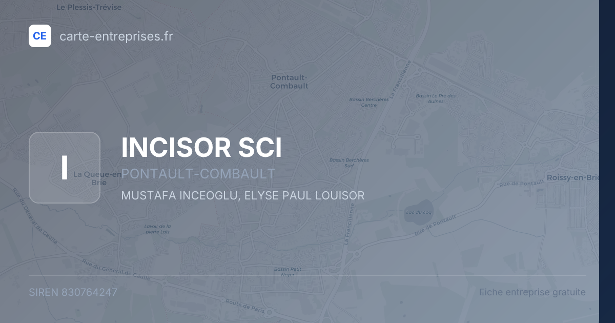 INCISOR SCI — 830764247 — fiche entreprise