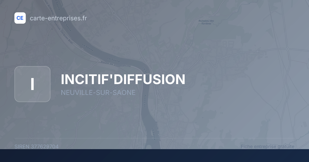 INCITIF'DIFFUSION — 377629704 — fiche entreprise