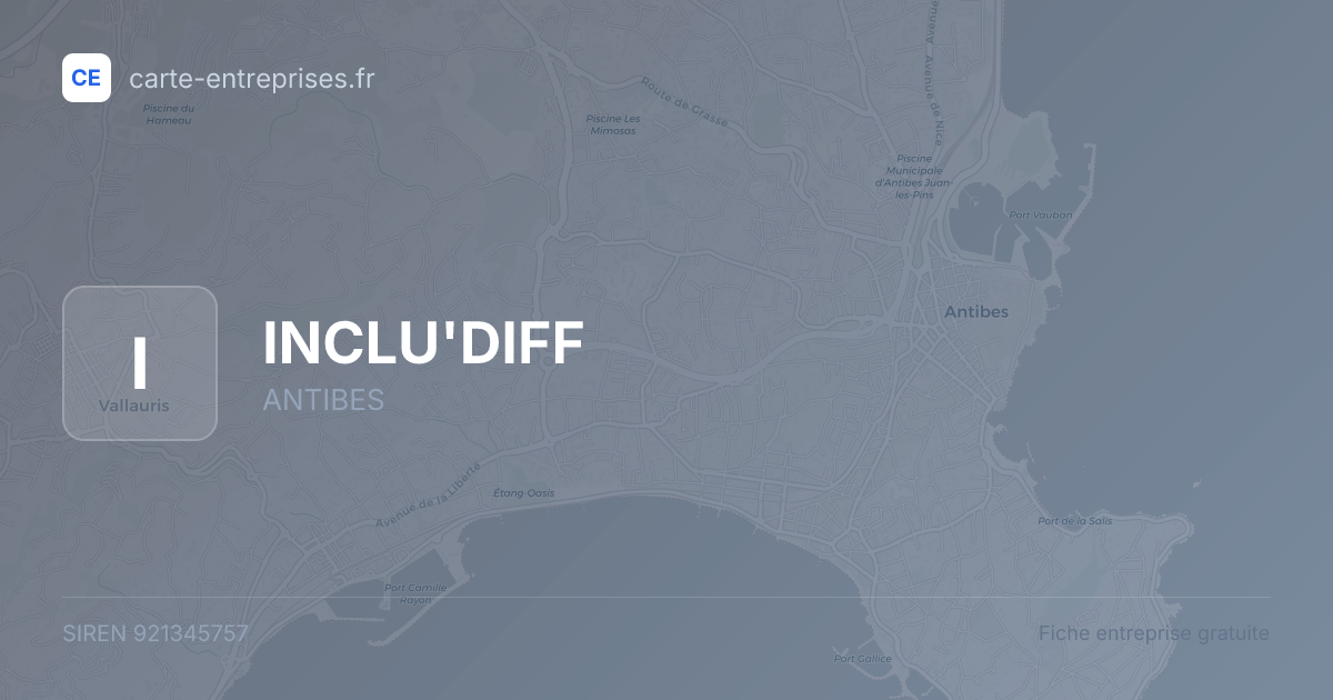 INCLU'DIFF — 921345757 — fiche entreprise