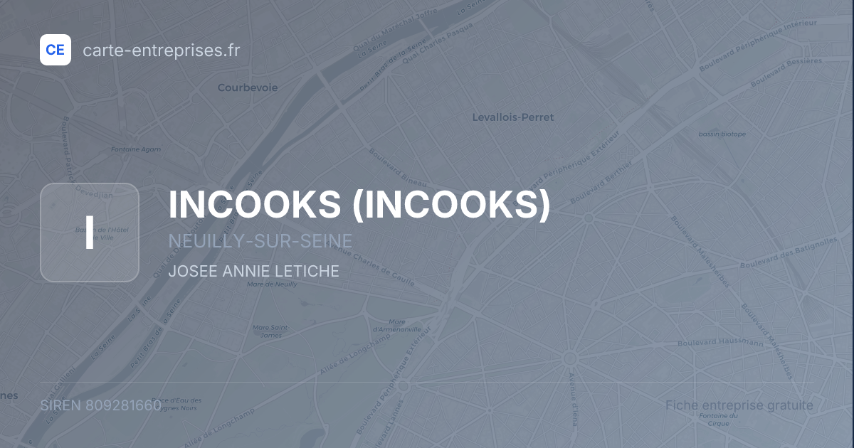 INCOOKS — 809281660 — fiche entreprise