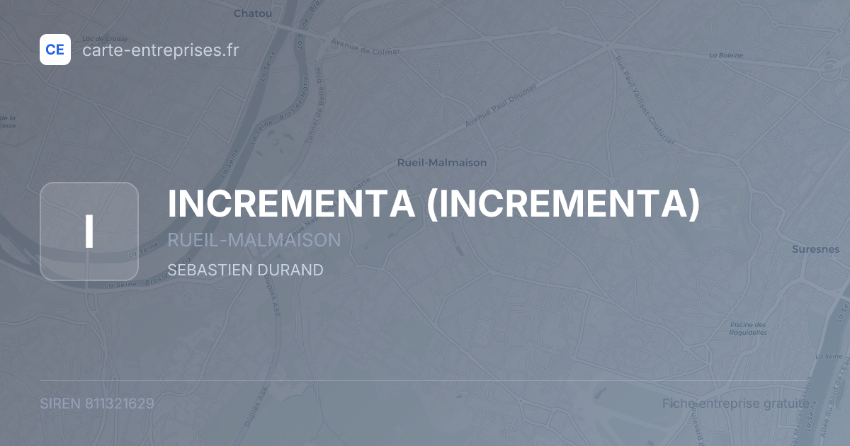 INCREMENTA — 811321629 — fiche entreprise