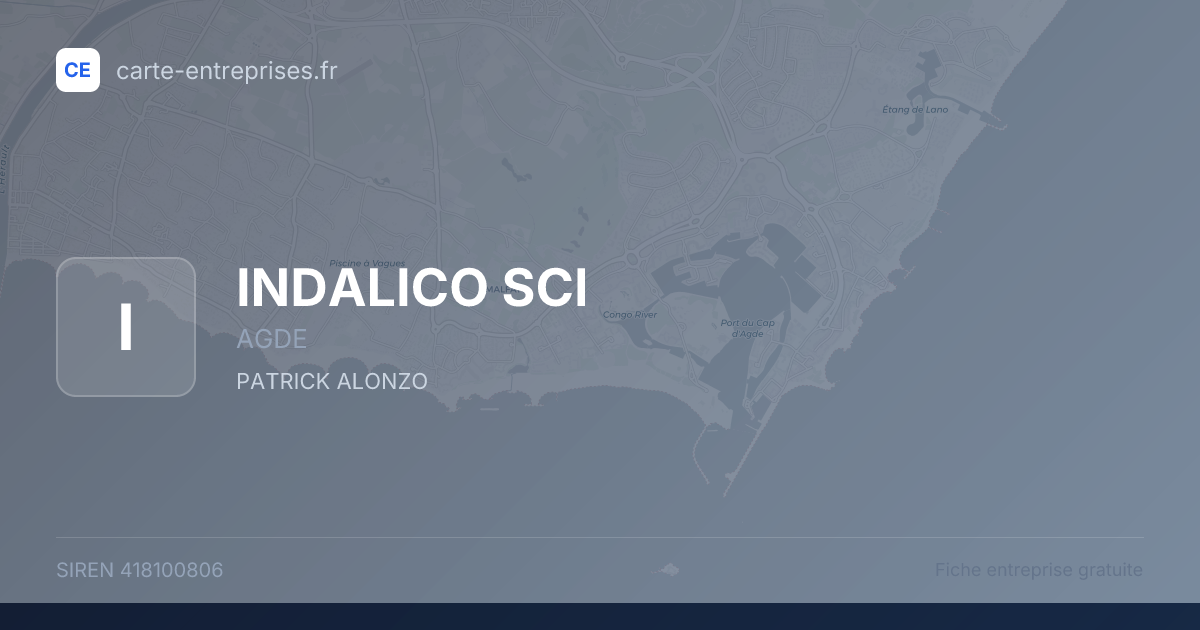 INDALICO SCI — 418100806 — fiche entreprise