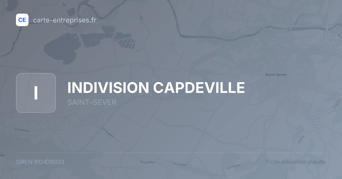 INDIVISION CAPDEVILLE — 912476033 — fiche entreprise