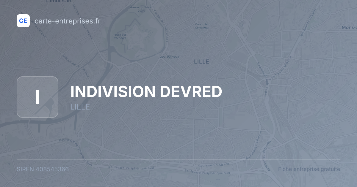 INDIVISION DEVRED — 408545366 — fiche entreprise