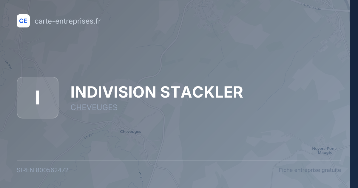 INDIVISION STACKLER — 800562472 — fiche entreprise