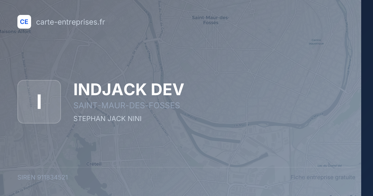 INDJACK DEV — 911834521 — fiche entreprise