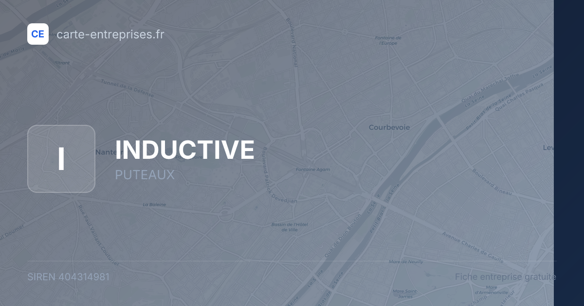 INDUCTIVE — 404314981 — fiche entreprise