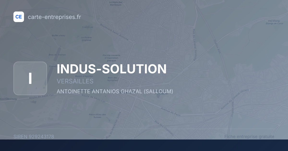 INDUS-SOLUTION — 929243178 — fiche entreprise