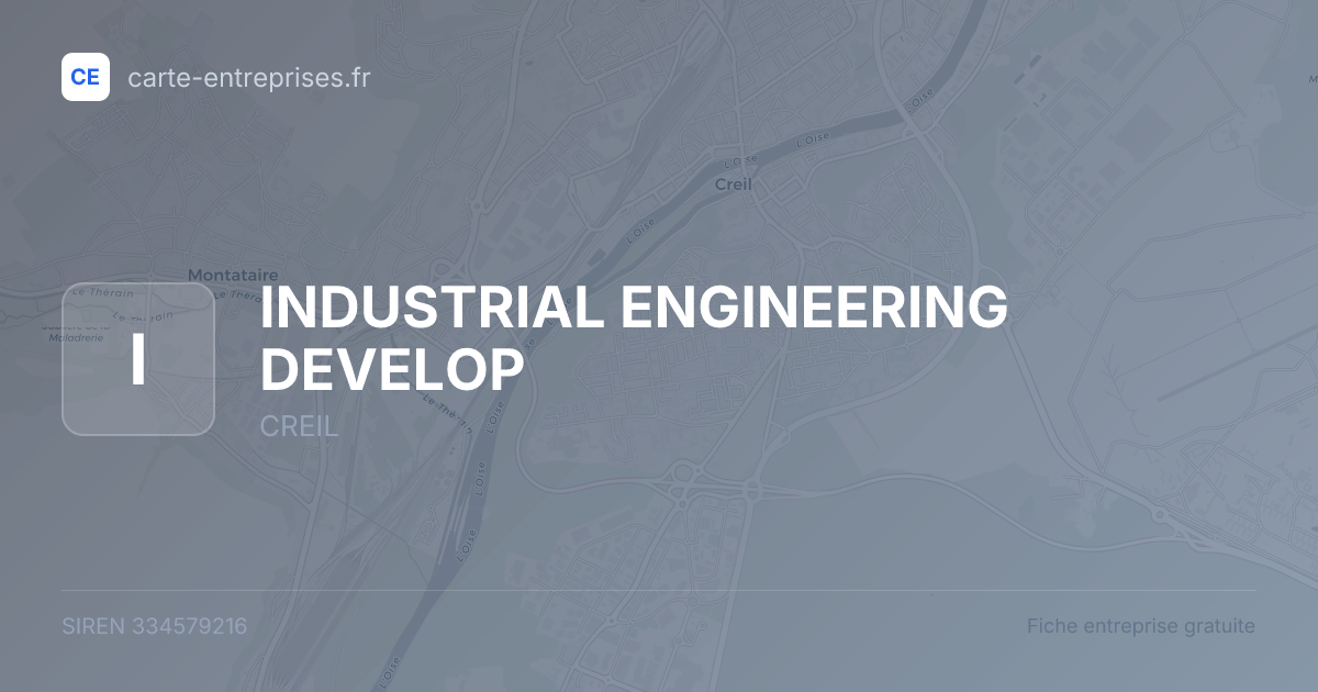 INDUSTRIAL ENGINEERING DEVELOP — 334579216 — fiche entreprise