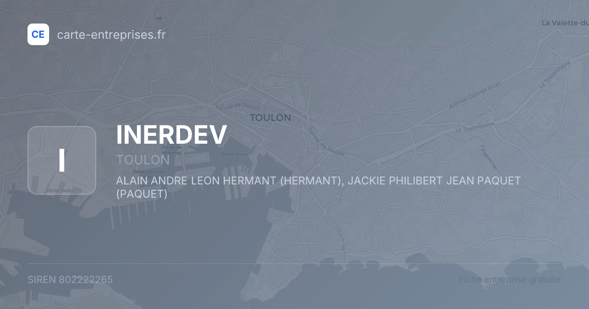 INERDEV — 802222265 — fiche entreprise