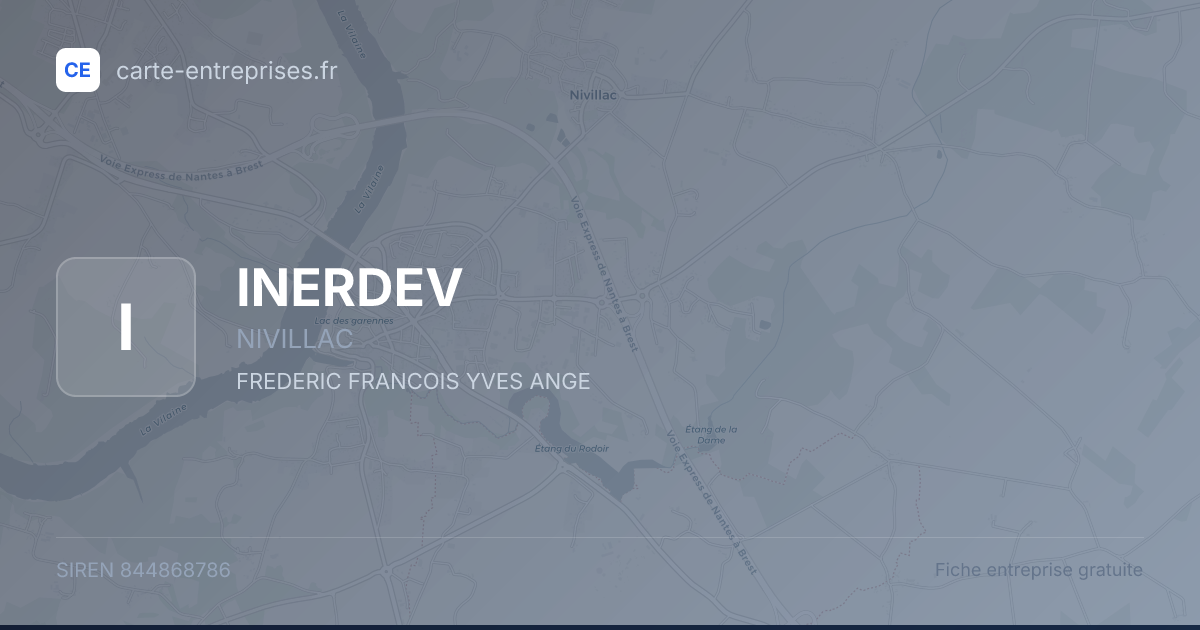 INERDEV — 844868786 — fiche entreprise